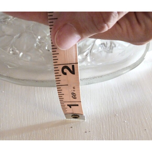 Vintage Mikasa Walther Crystal Rosella Platter Floral Ruffled Round Plate - Picture 2 of 4